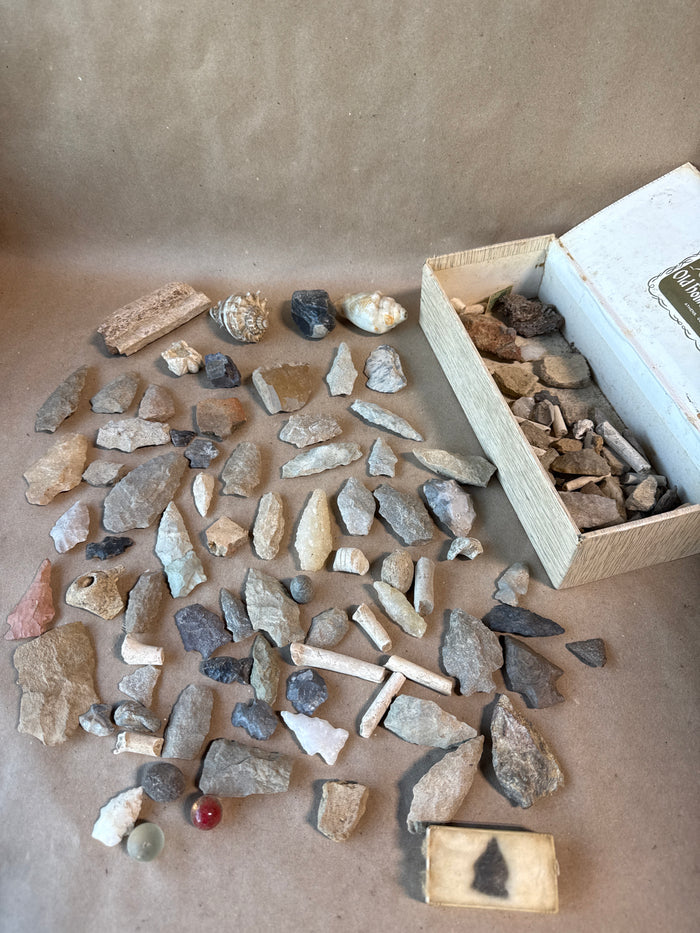 Lot Of Rocks With Arrowheads(A)