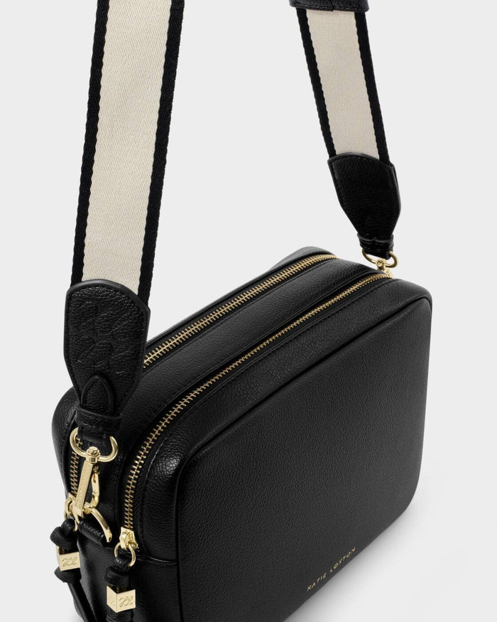 Lottie Large Crossbody Bag in Black