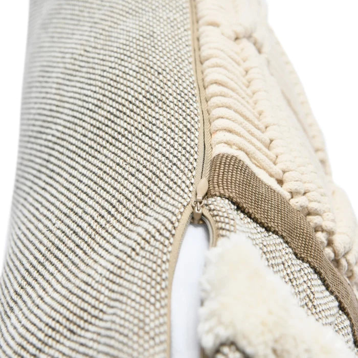 Macrame + Fringe Lumbar Pillow