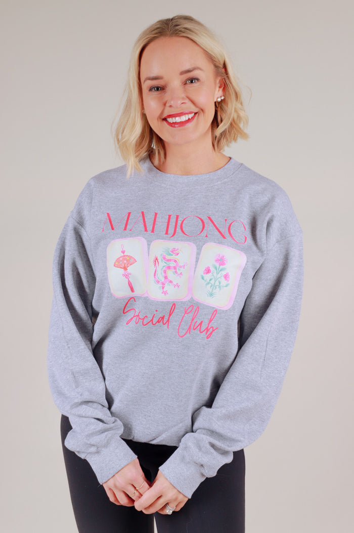 Mahjong Tiles Social Club Crewneck