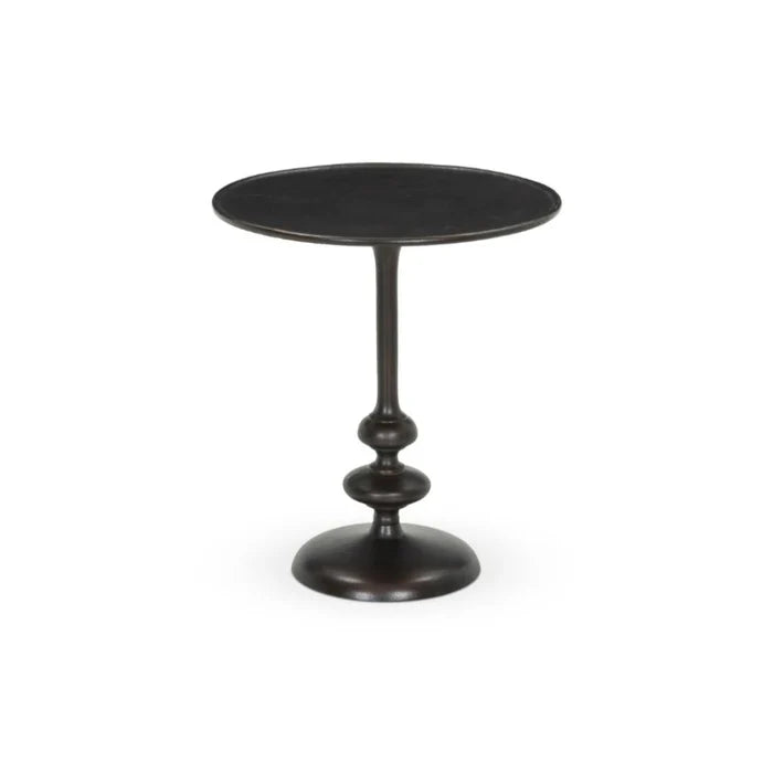Marlow Matchstick Pedestal Table-Antique Rust: Available at City Home PDX