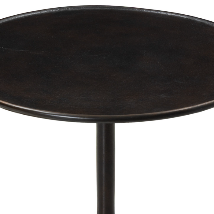 Marlow Matchstick Pedestal Table-Antique Rust: Tabletop Product View