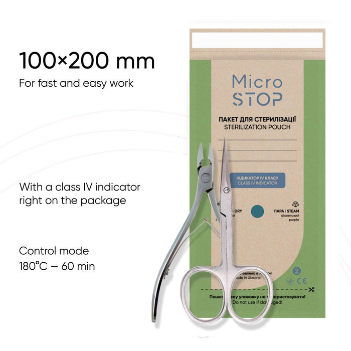 MicroStop PROTECT PRO Salon Max Sterilization Set: Dry Heat Sterilizer + EXPERT Ultrasonic Cleaner + 500 Pouches Dry heat sterilizer MicroSTOP
