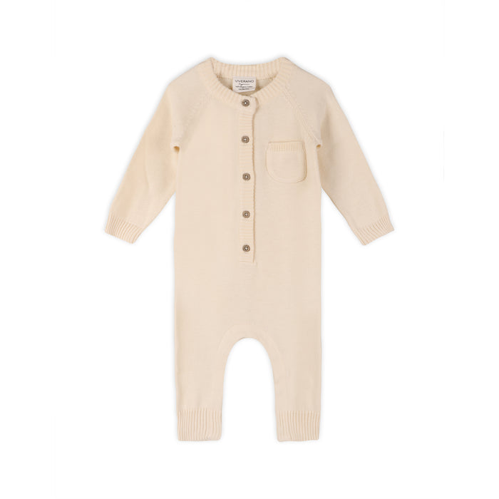 Viverano Milan Soft Organic Knit Jumpsuit Romper Onesie for Babies- Baby Shower Gifts