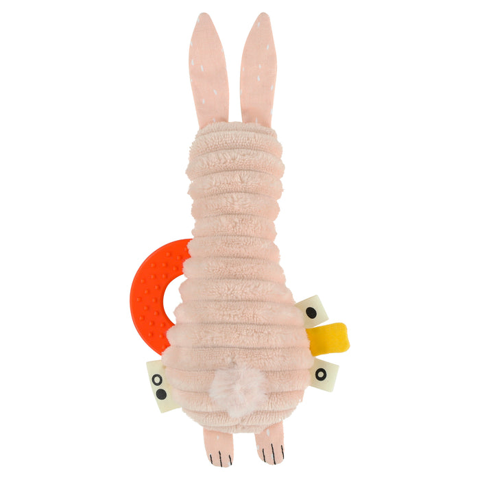 Trixie Mini-Aktivitätsspielzeug Frau Hase in Rosa – Babyspielzeug mit verschiedenen Greif- und Spielelementen ab 9 Monaten