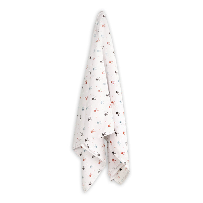 Mini Bunnies Baby Swaddle Blanket (Organic Muslin)