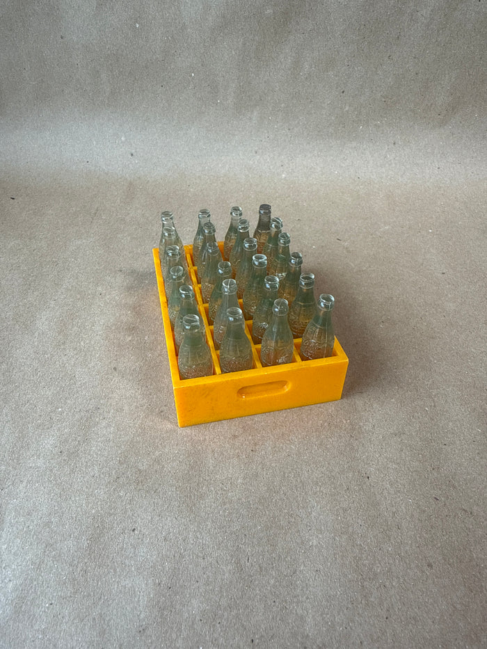 Mini Coca Cola Bottles In Plastic Case - 25 Pieces