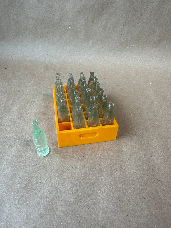 Mini Coca Cola Bottles In Plastic Case - 25 Pieces