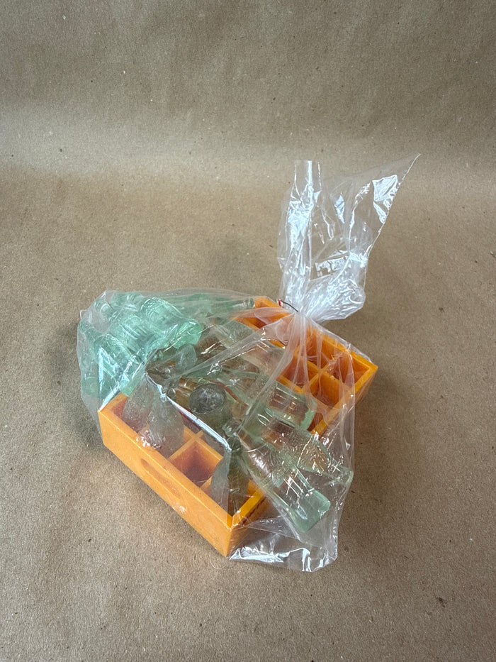 Mini Coca Cola Bottles In Plastic Case - 25 Pieces