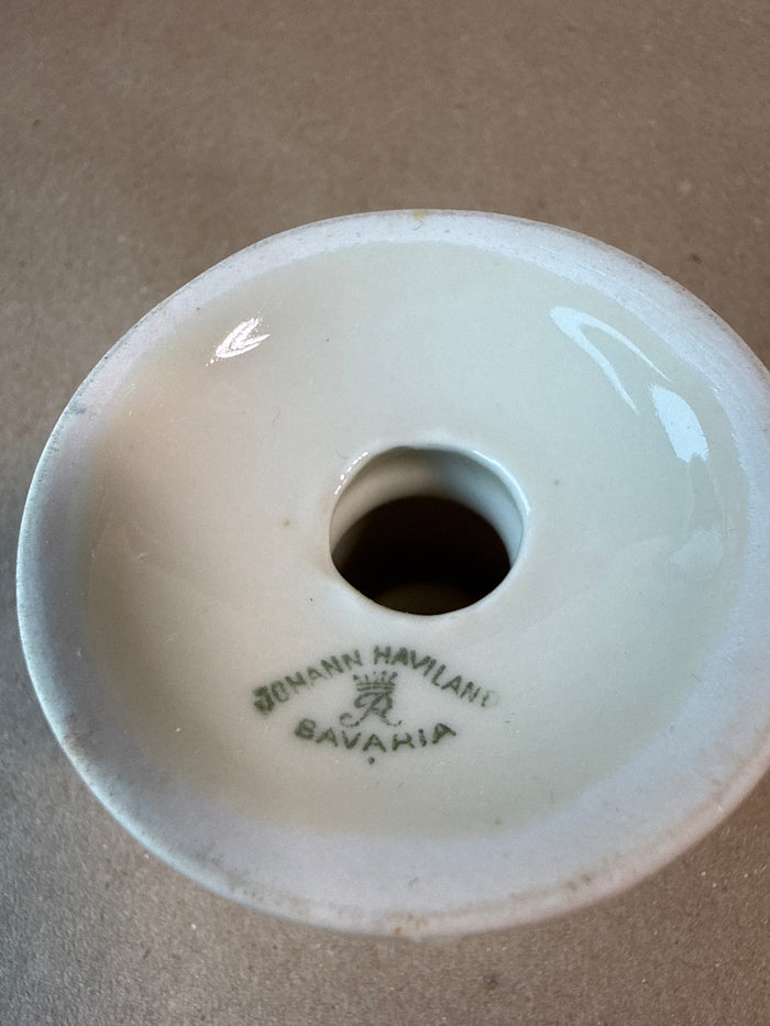 Mini Cream And Gold Johann Haviland Candle Holder