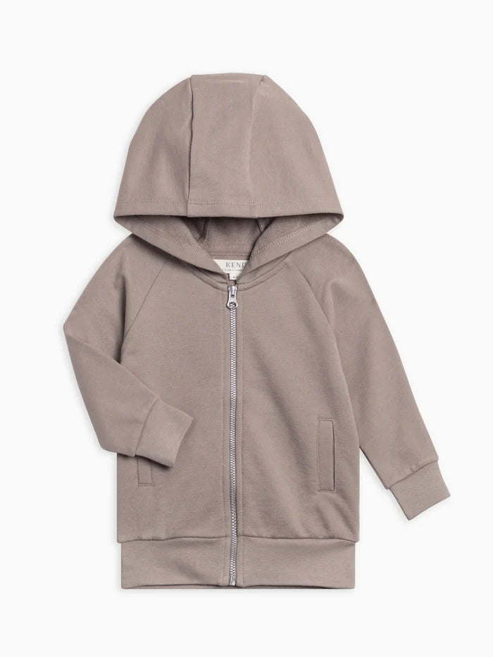 Nalo French Terry Welt Pocket Zipper Hoodie