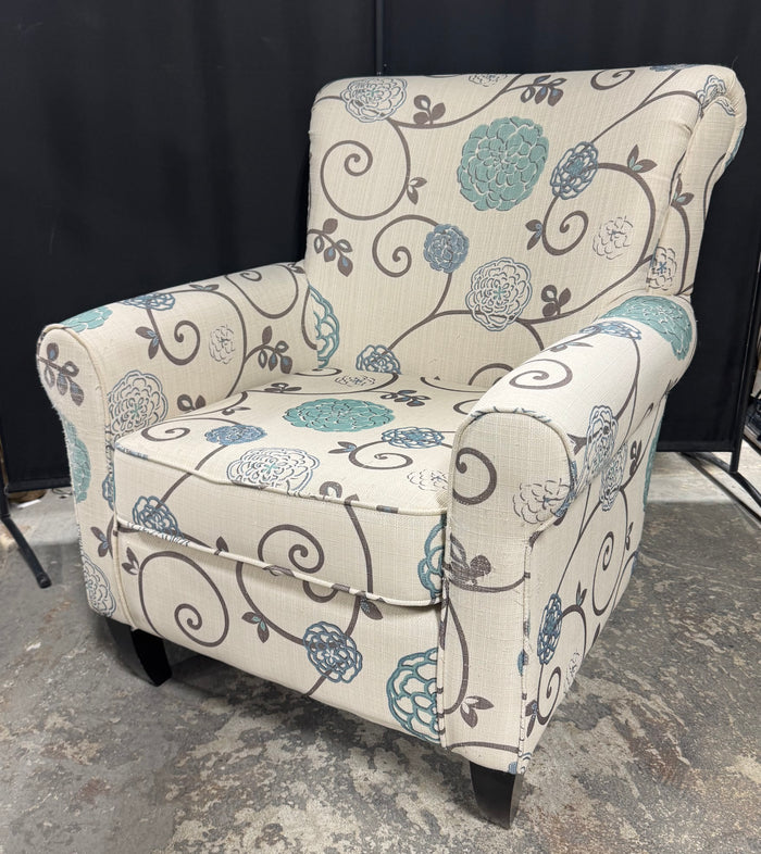 Noble House Home Furnishings Floral Upholstered Arm Chair