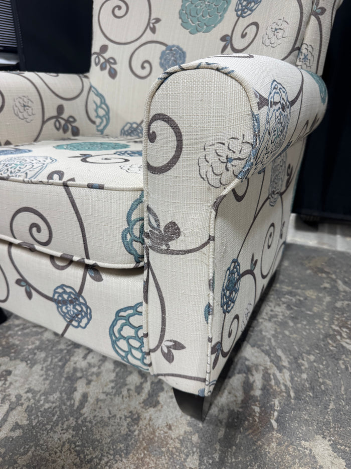 Noble House Home Furnishings Floral Upholstered Arm Chair