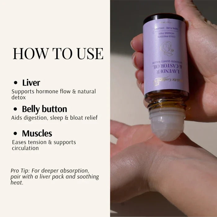 Organic Castor Oil Roll-on With Lavender