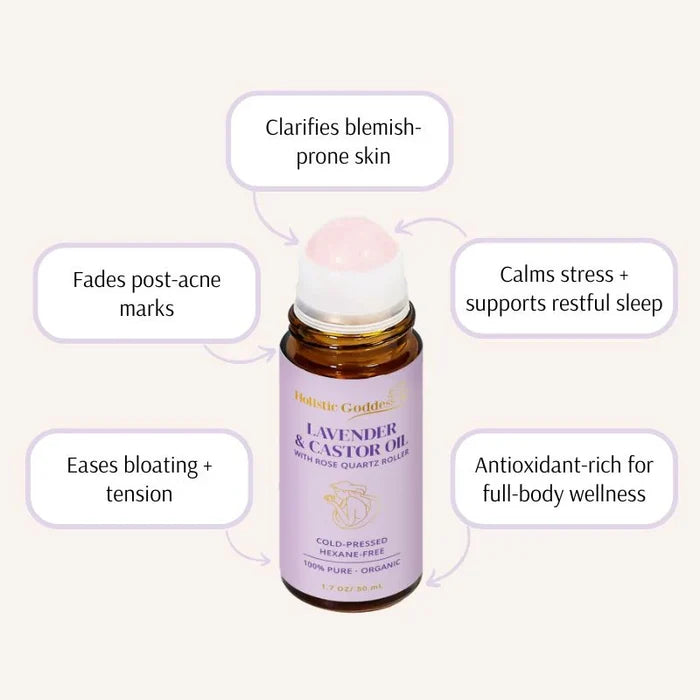 Organic Castor Oil Roll-on With Lavender