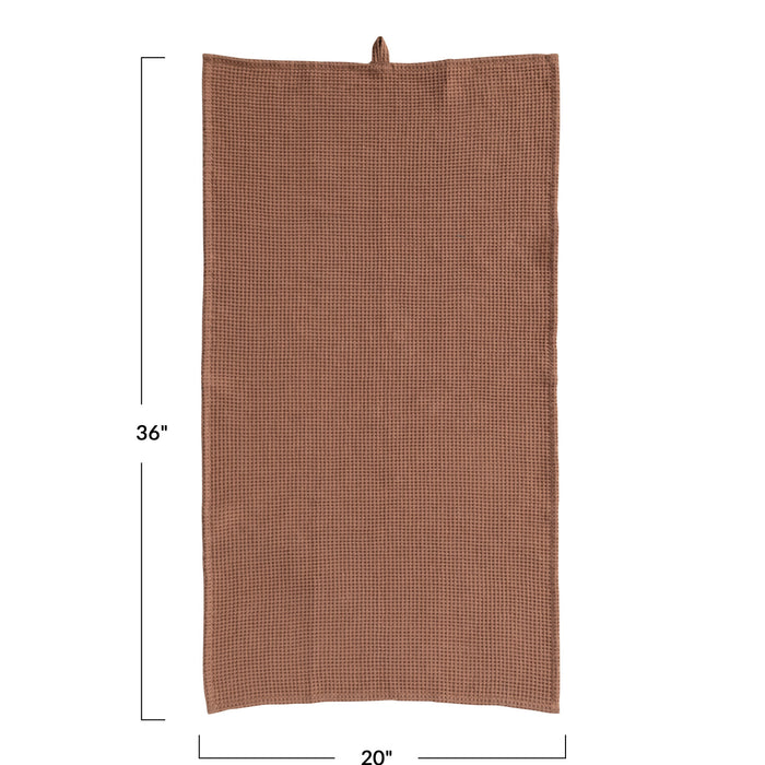 Oversized waffle Linen Towel