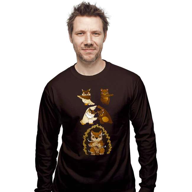 Long Sleeve Shirts, Unisex / Small / Dark Chocolate