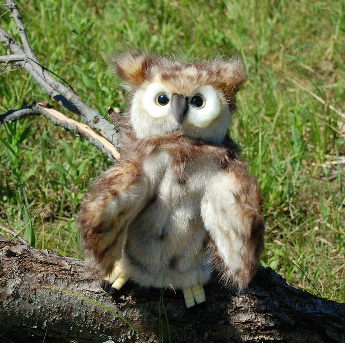 Owl Full Body Hand Puppet doll by Hansa Real Looking Plush Animal Learning Toy