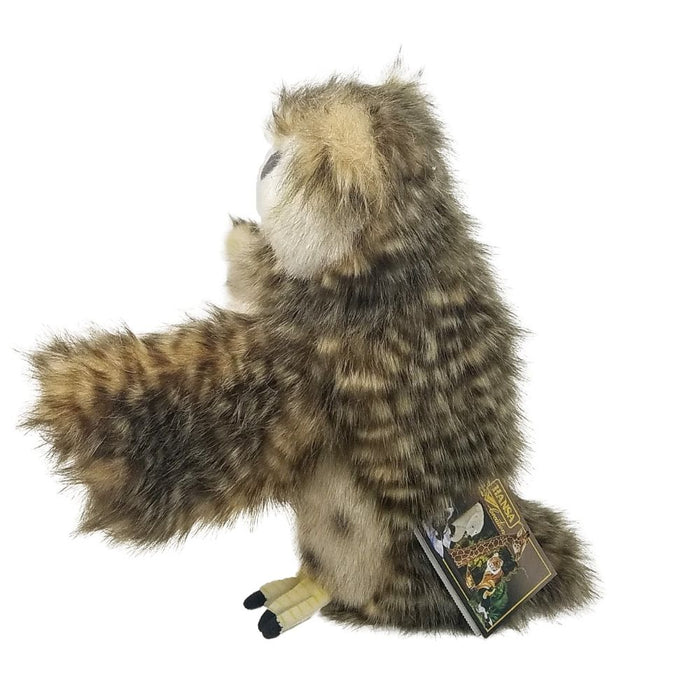 Owl Full Body Hand Puppet doll by Hansa Real Looking Plush Animal Learning Toy
