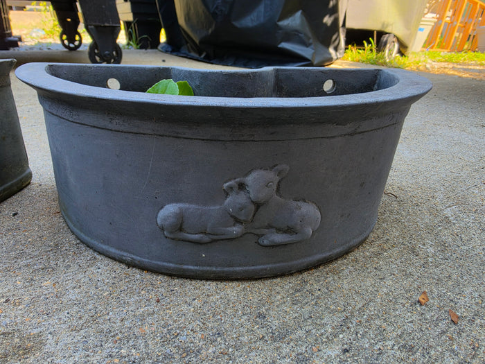 Pair of Resin Umbrella Pole Planters