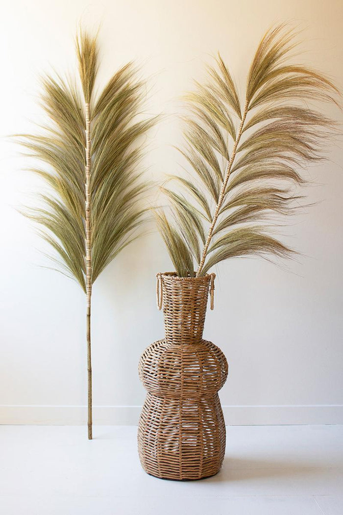 Palm Fan on Bamboo Stems