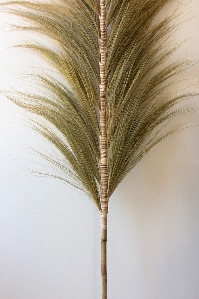 Palm Fan on Bamboo Stems