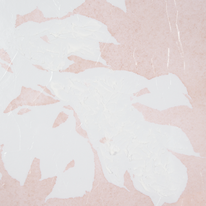 Peony Flower Silhouette Wall Art: Up-Close Print View