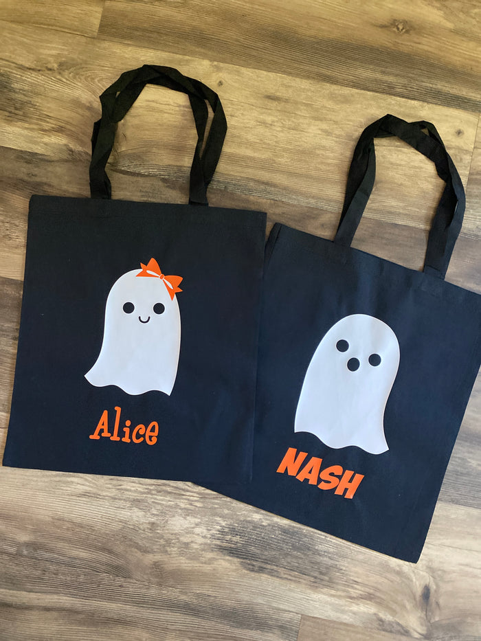 Personalized Halloween Totes- Ghost