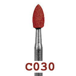 Pkg/100 Coral / Red Mounted Stone (HP Shank)