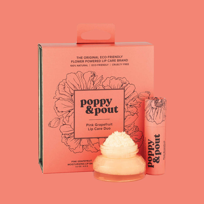 Poppy & Pout - Lip Care Duo, Pink Grapefruit