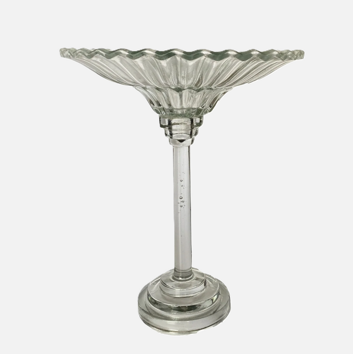 Pressed Glass Pedestal Bowl - 13 Hub Lane   |  Pedestal Bowls