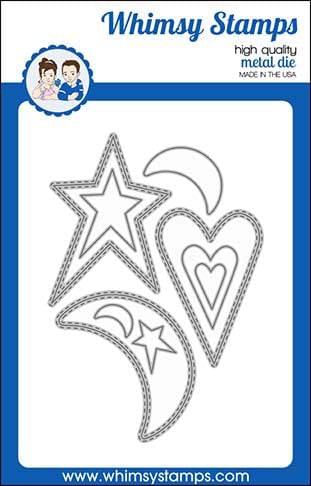 Primitive Shaker Shapes Die Set - Whimsy Stamps