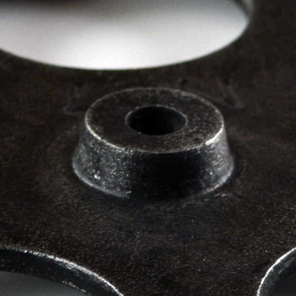 Pulley Wheel - 5" - Antique Black Grunge Finish