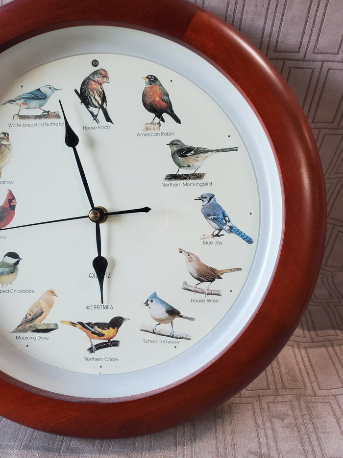 Quartz Bird Song Wall Clock WORKS