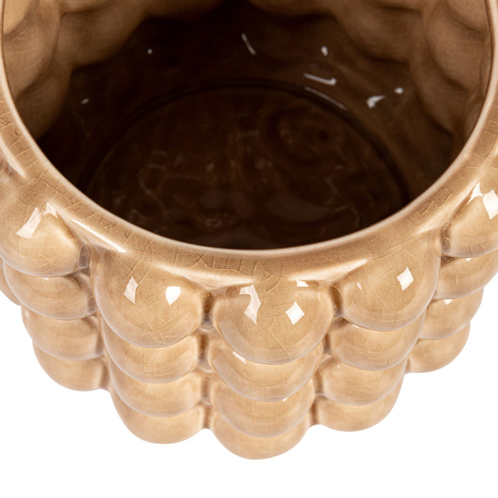 Raised Dots Stoneware Planter