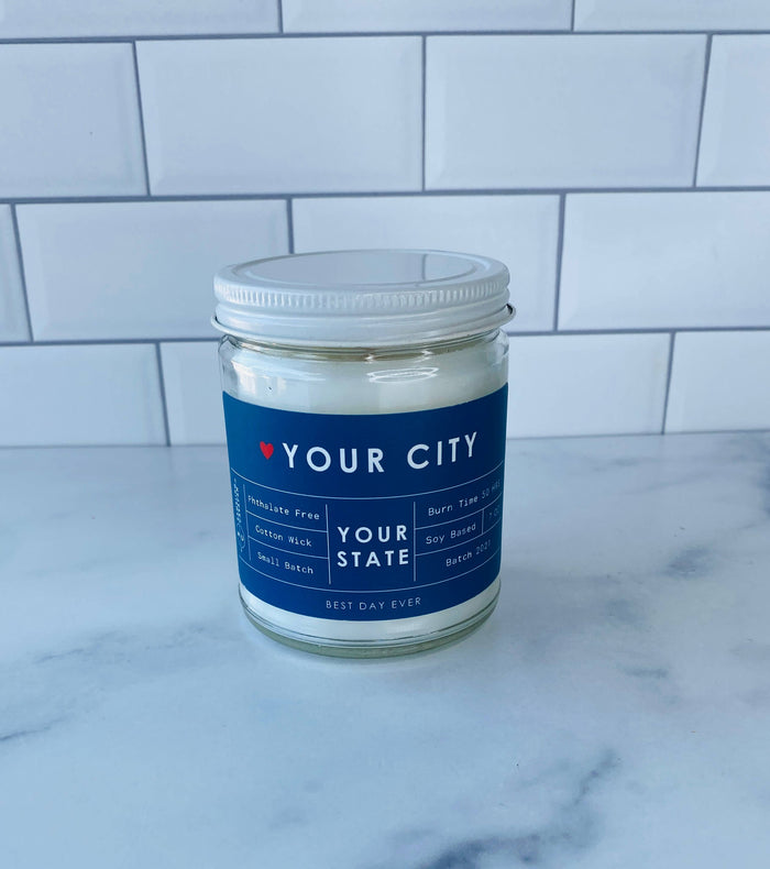 Rambling Caravan - Your City-Your State Custom Order Candle