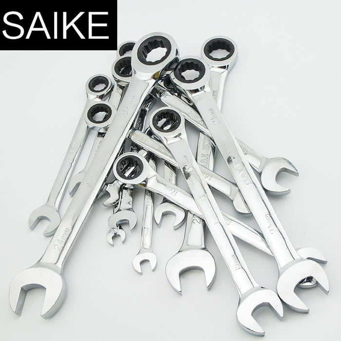 Ratchet Combination Metric Wrenches Set Hand Tools - foxberryparkproducts
