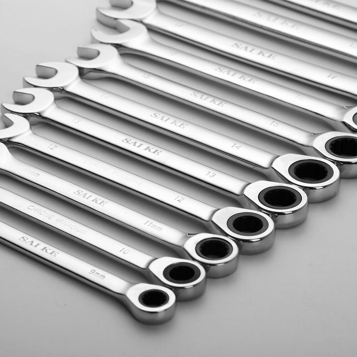 Ratchet Combination Metric Wrenches Set Hand Tools - foxberryparkproducts
