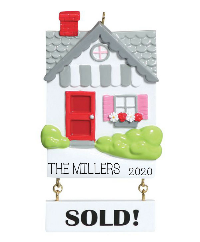 Real Estate, New Home- Personalized Ornament