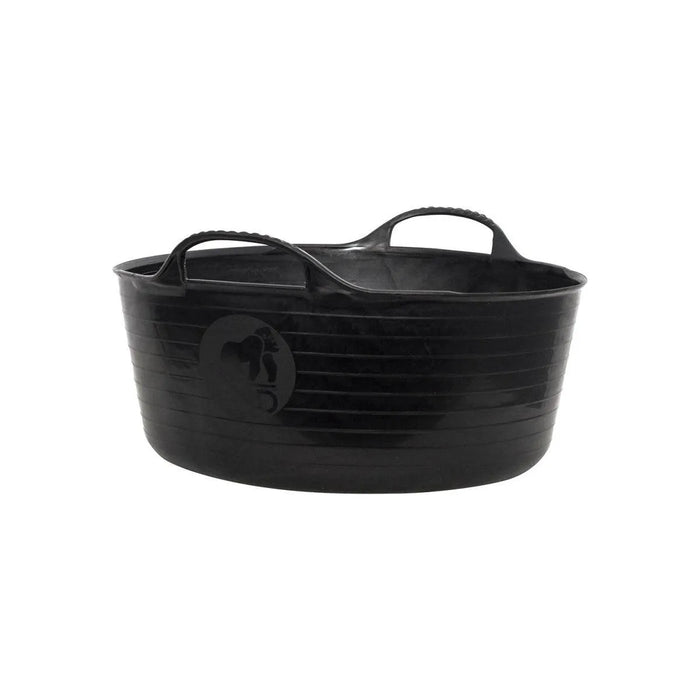 Red Gorilla Recycled Shallow Tub Black - Black - Small(15Lt)