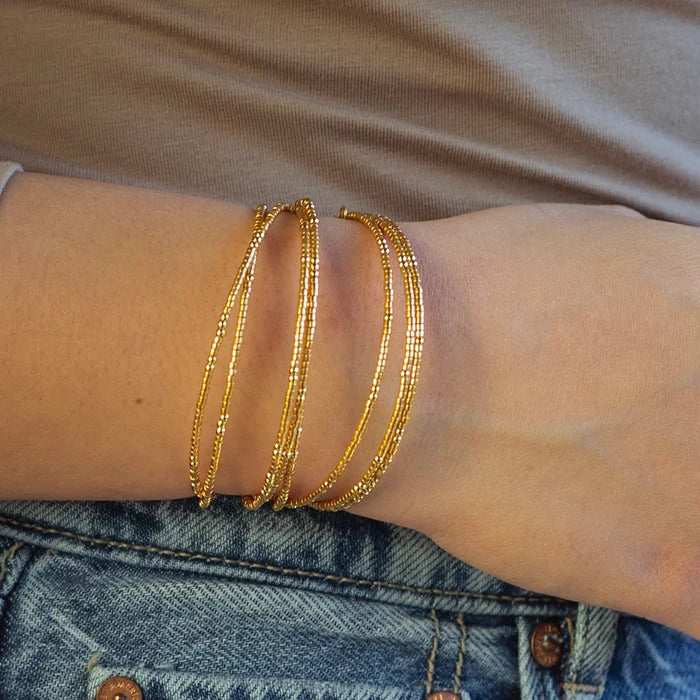 RESTOCK :: Confetti Bangle- Gold
