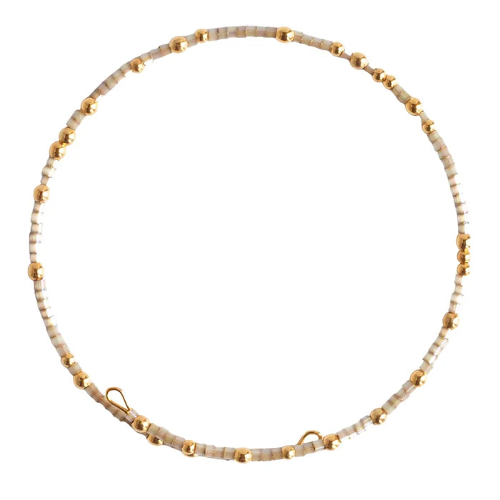 RESTOCK :: Confetti Bangle- Smoky Quartz