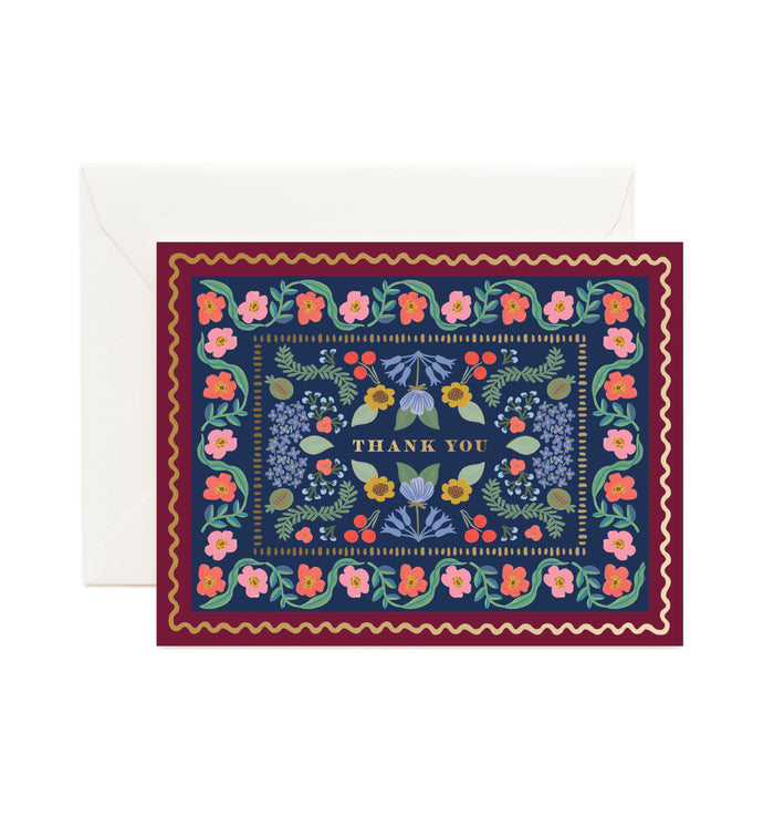 Rifle Paper Co. - Delphine Thank You Card