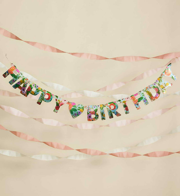 Rifle Paper Co. - Garden Party Happy Birthday Banner