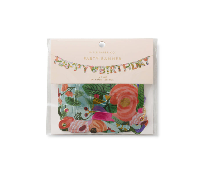 Rifle Paper Co. - Garden Party Happy Birthday Banner
