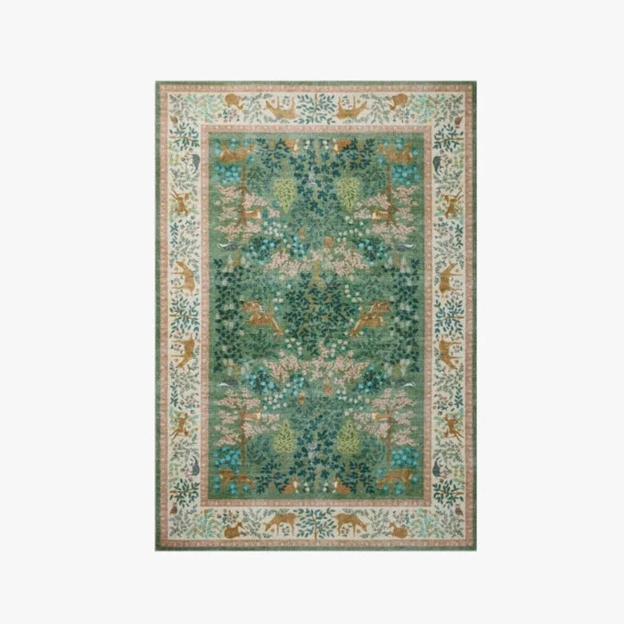 Rifle Paper Co. X Loloi Canopy Rug in Sage/Blush: Available at City Home PDX