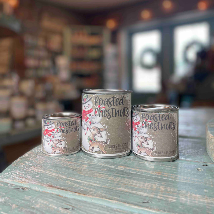 Roasted Chestnuts Paint Can Candle - Christmas Collection