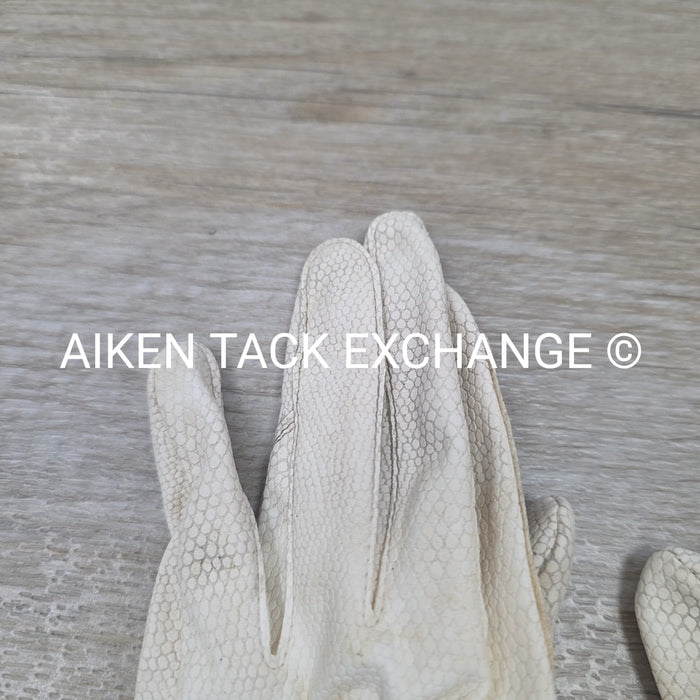 Roeckl Grip Riding Gloves, White, 6.5