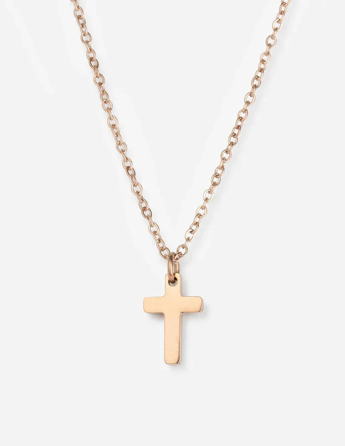 Rose Gold Cross Necklace