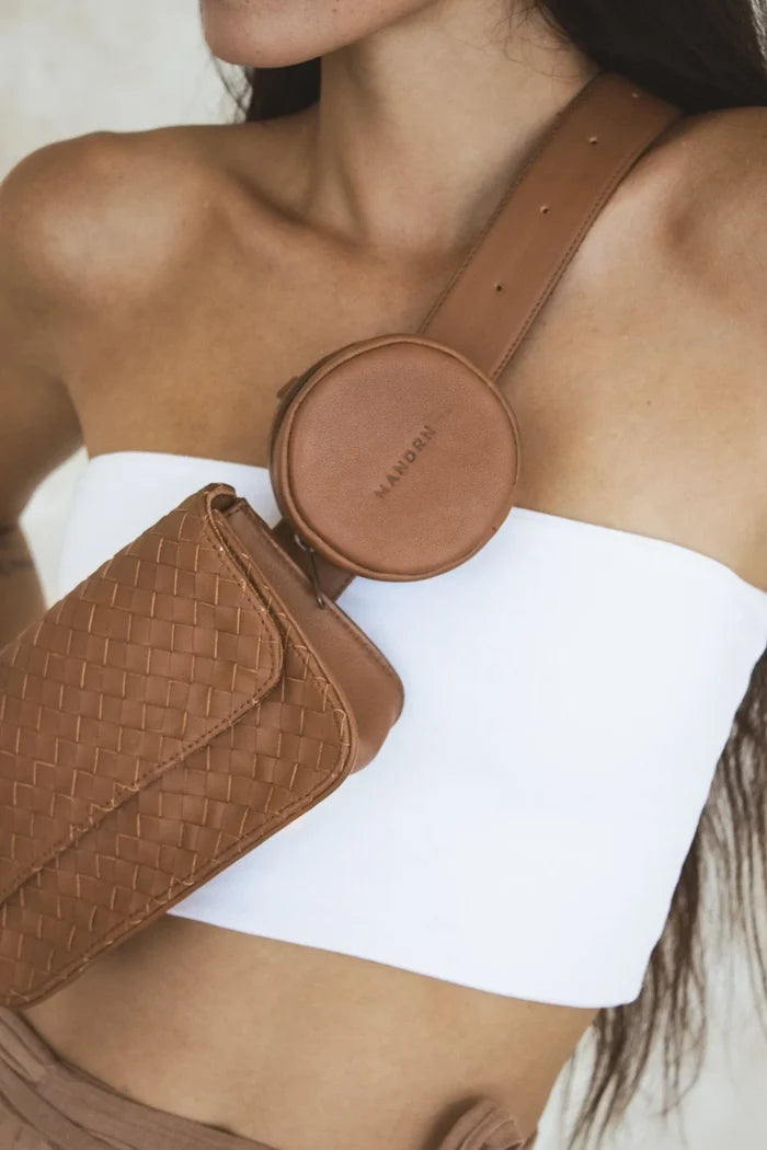 Rover Circle Pouch- Tan